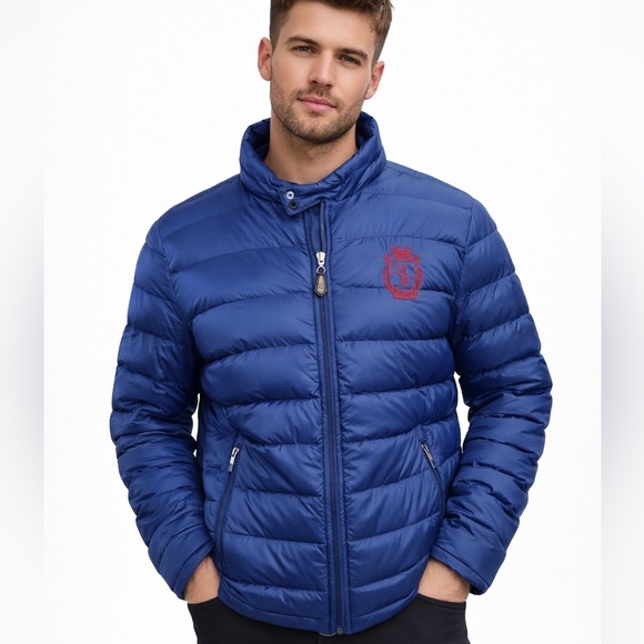 billionaire couture Other - Billionaire Italian Couture blue bomber puffer coat size 50